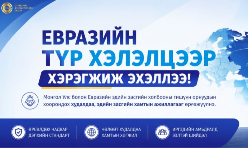 Монгол Улс болон Евразийн эдийн засгийн холбоо (ЕАЭЗХ), түүний гишүүн орнууд болох Оросын Холбооны Улс, Бүгд Найрамдах Армени Улс, Бүгд Найрамдах Беларусь Улс, Бүгд Найрамдах Казахстан Улс, Бүгд Найрамдах Киргиз Улсын хооронд байгуулсан Худалдааны түр хэлэлцээрийг Монгол Улсын Их Хурлын 2025 оны 12 дугаар сарын 12-ны өдрийн нэгдсэн чуулганаар соёрхон баталсан.
